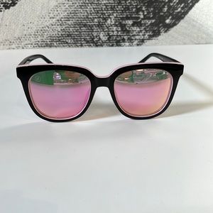 Blenders oversized black and pink sunglasses